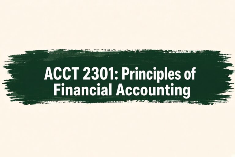 Principles of Financial Accounting