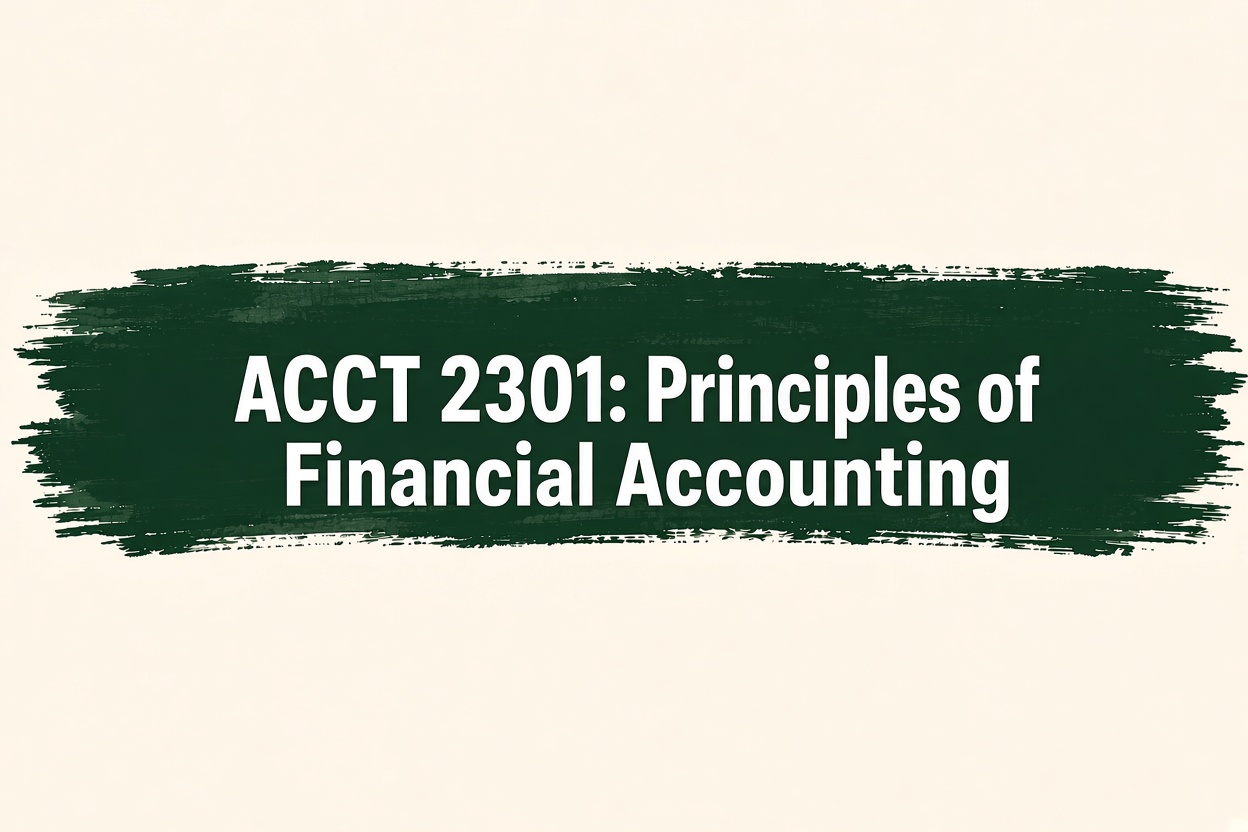 Principles of Financial Accounting