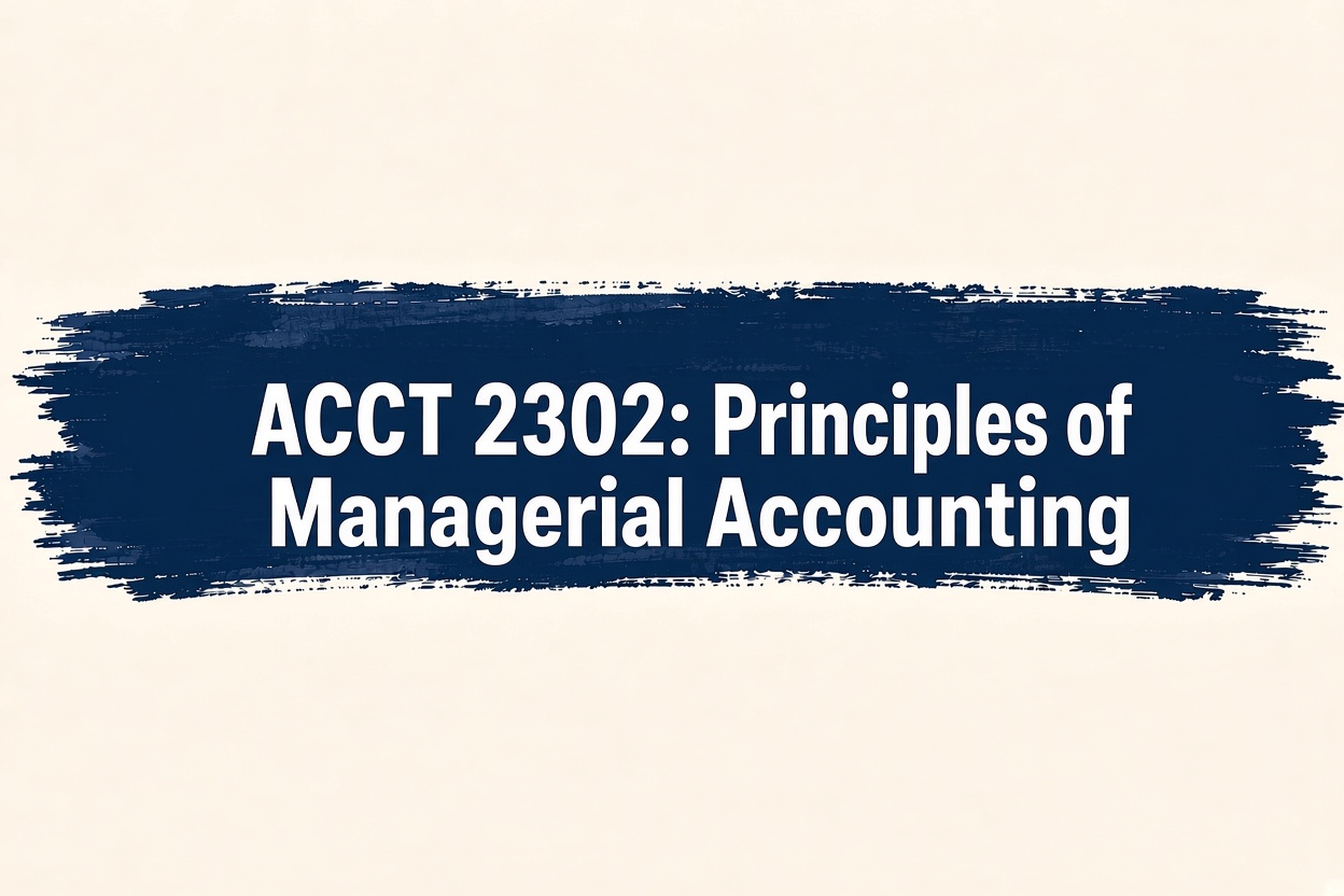 Principles of Managerial Accounting