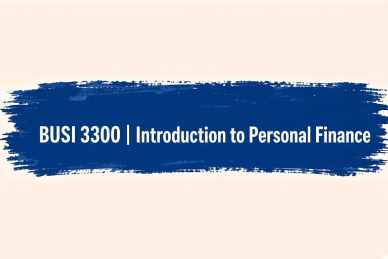 Introduction to Personal Finance