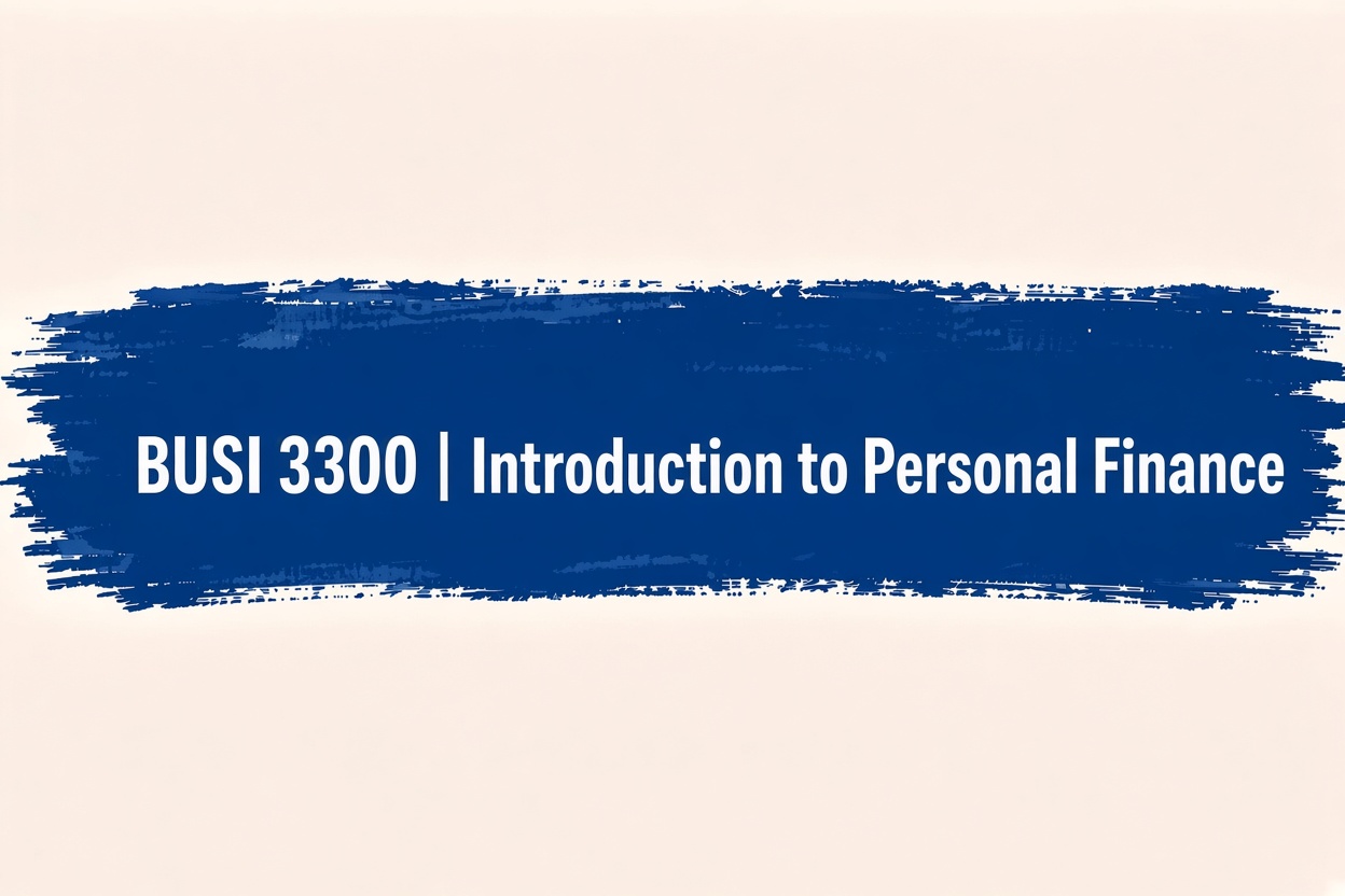 Introduction to Personal Finance