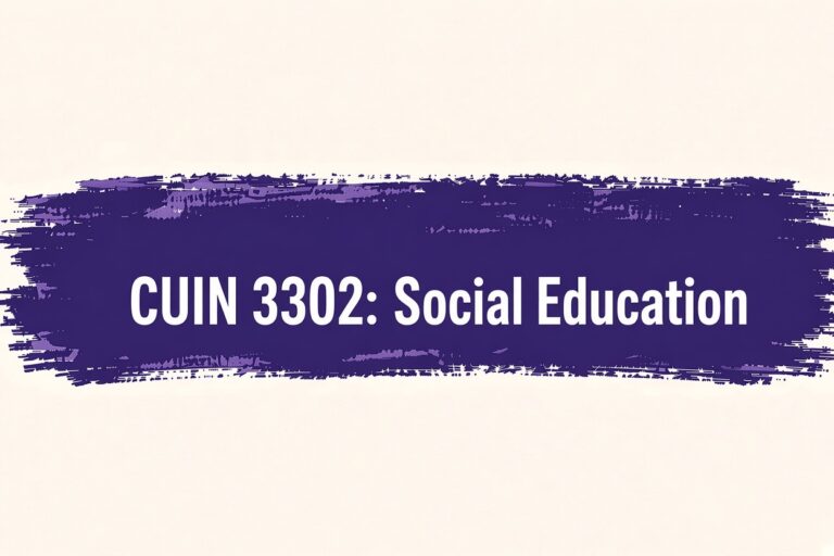 CUIN 3302 Social Education